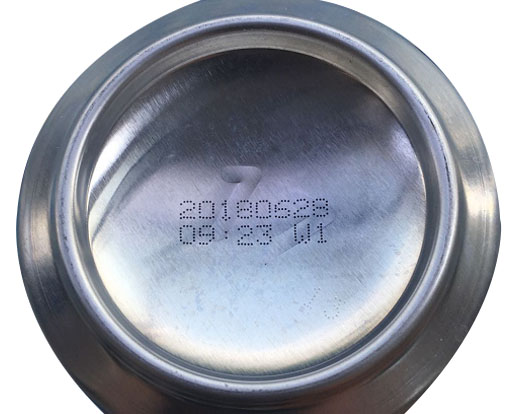 飲料瓶底噴印樣品